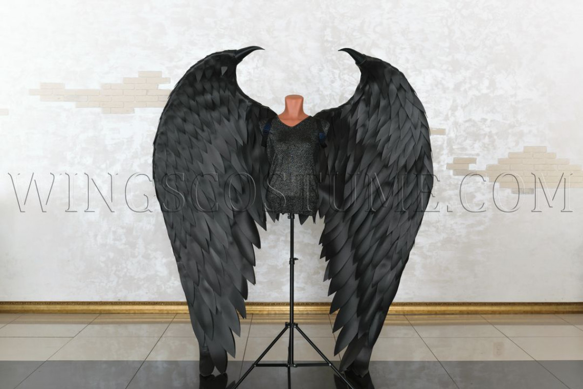 Large Black Wings Costume Sharp Claw