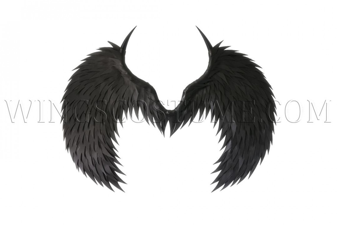 Large black wings costume "Sharp claw"