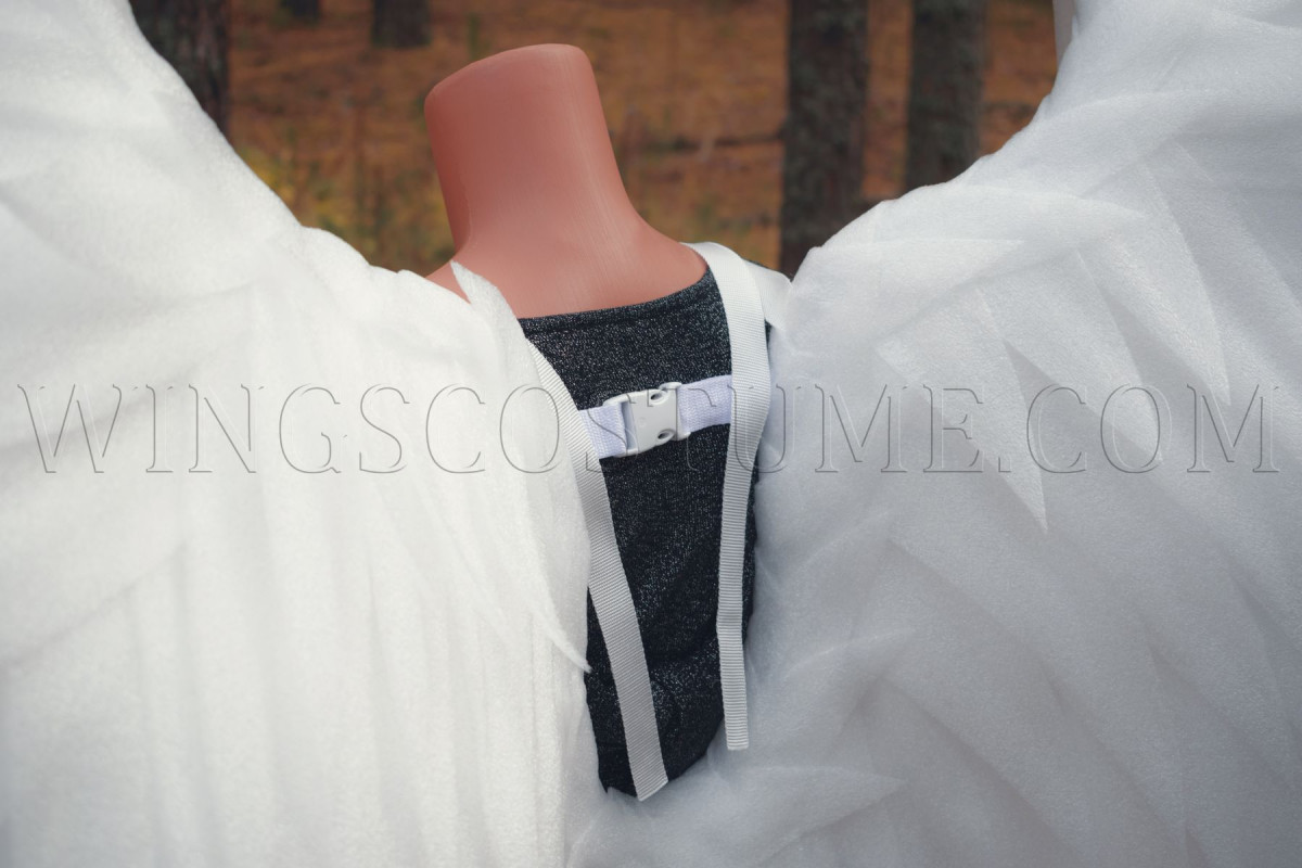 Buy realistic lage angel wings costume Royal person