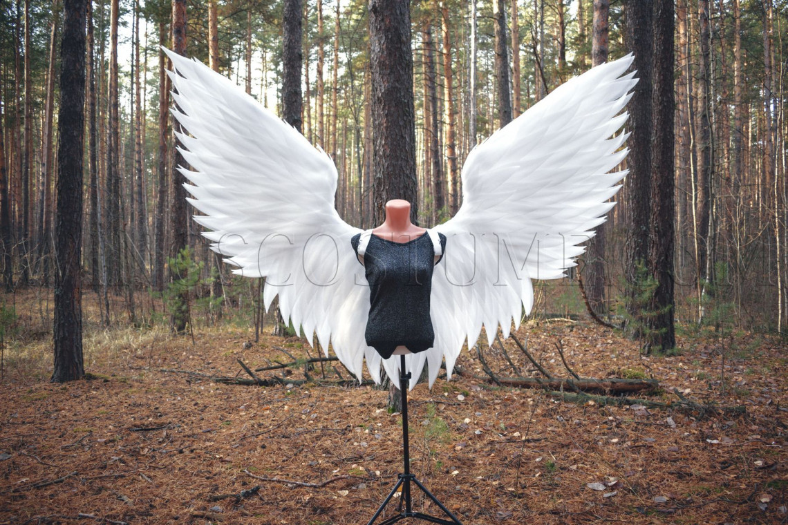 Large angel wings costume "White angel"