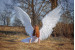 Large angel wings costume "White angel"