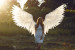 Large angel wings costume "White light"